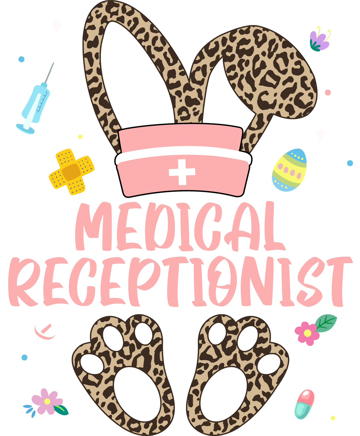 Leopard print Nursing Easter Bunny