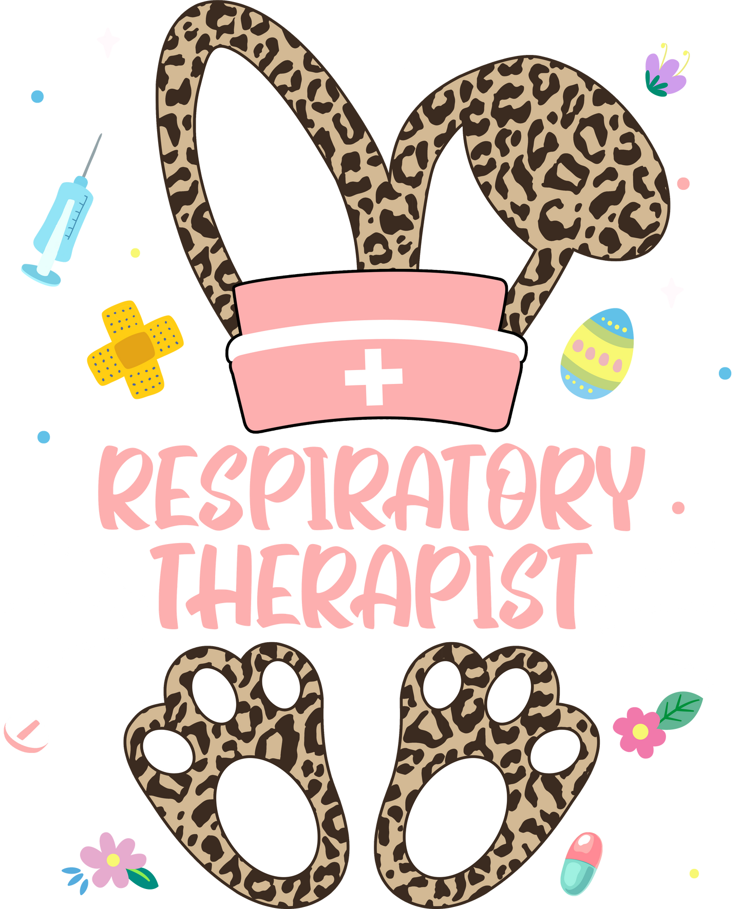 Leopard print Nursing Easter Bunny