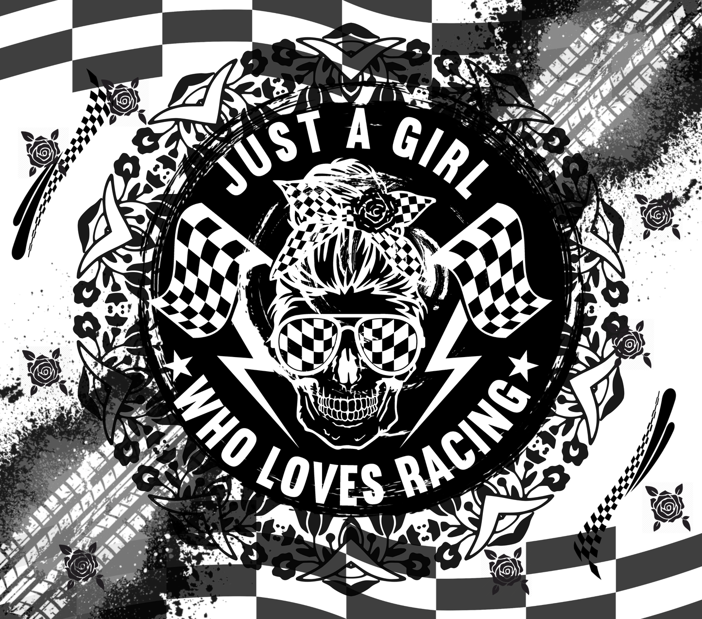 Just a Girl Who Loves Drag Racing Tumbler