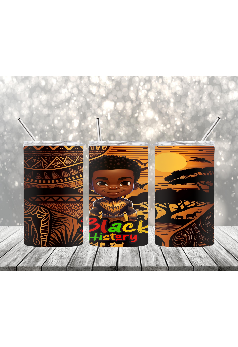 Black History Boy Tumbler-1