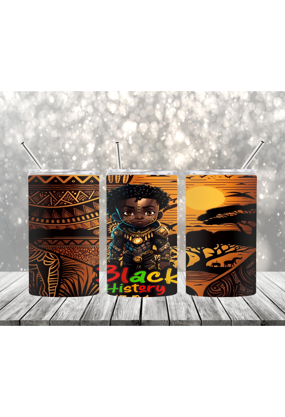 Black History Boy Tumbler-2