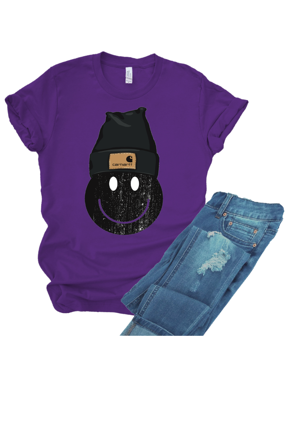 Smiley-Distressed Look