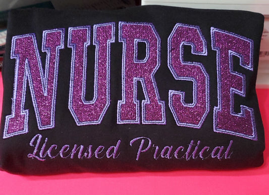 Nurse Embroidery Sweatshirt