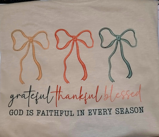 Grateful, Thankful, Blessed