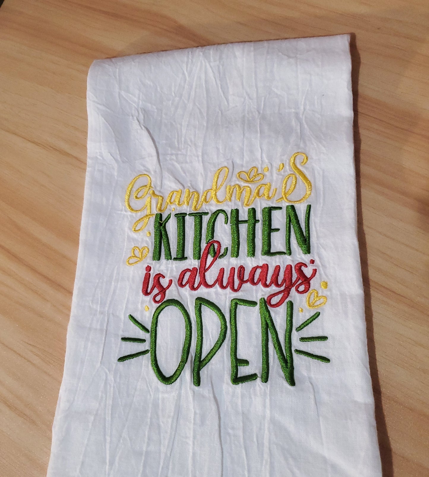 Flour sack kitchen towel