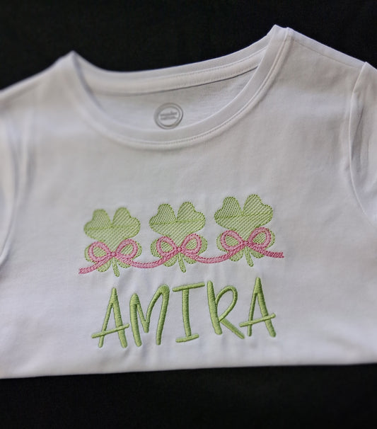 3 Shamrocks with Bows