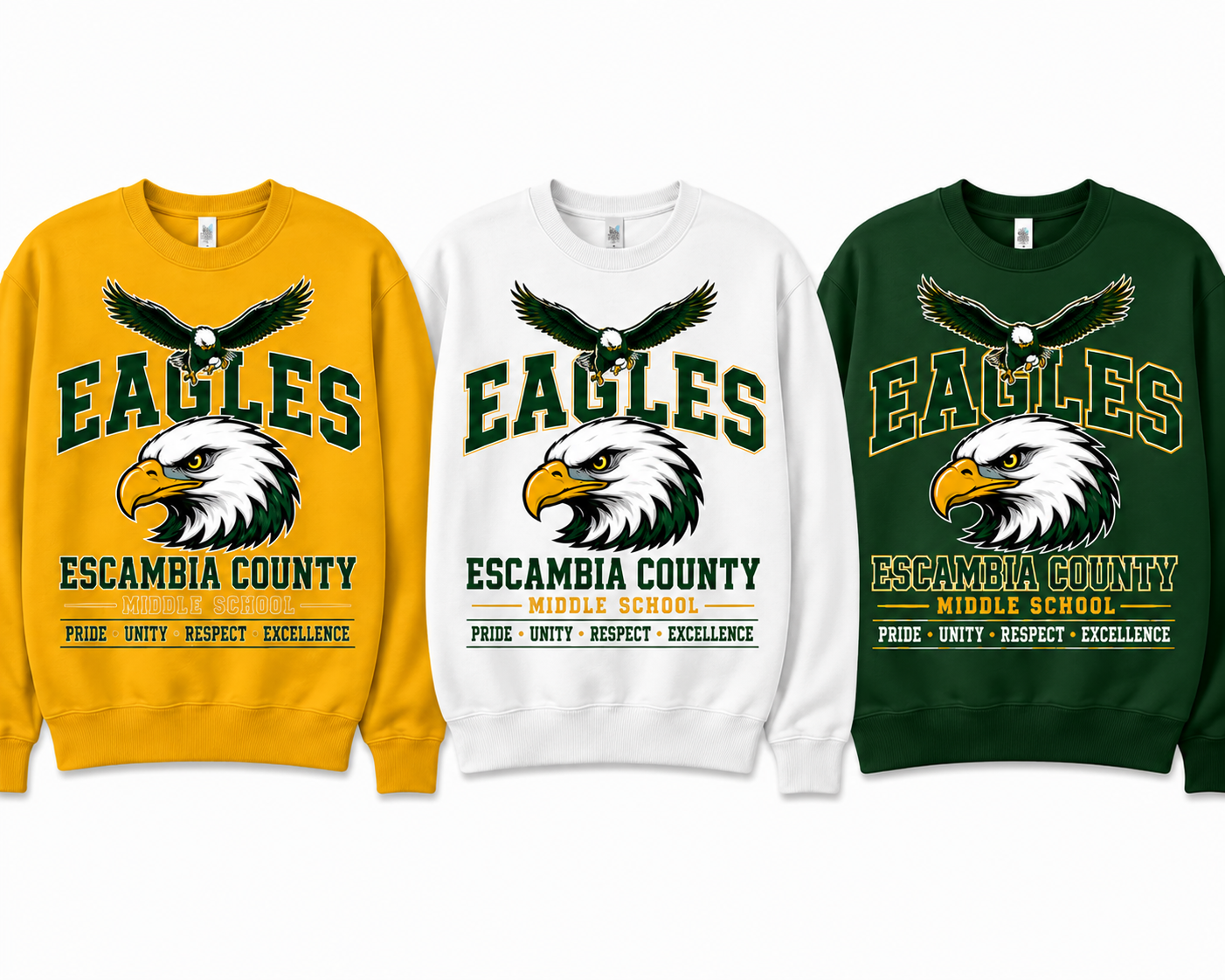 EAGLES-Pride, Unity, Respect, Excellence- PREORDER!