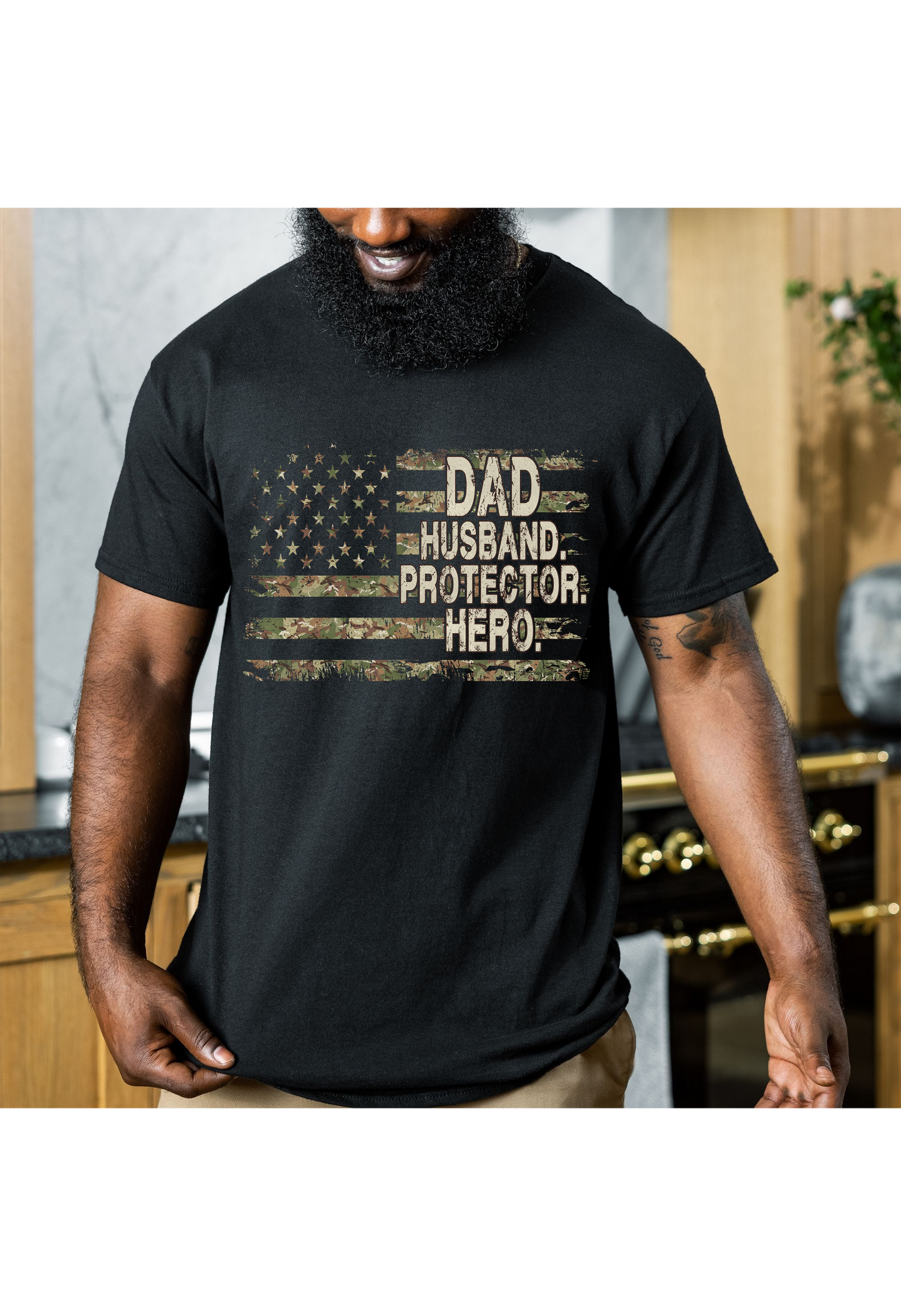 Camo- Dad, Husband, Protector, Hero