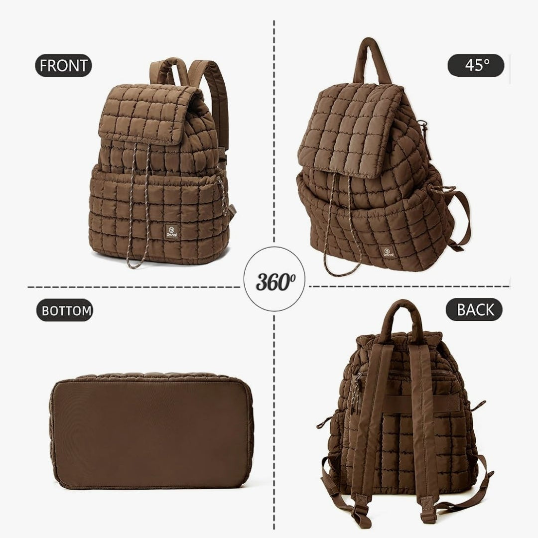 Embroidered Quilted Backpacks