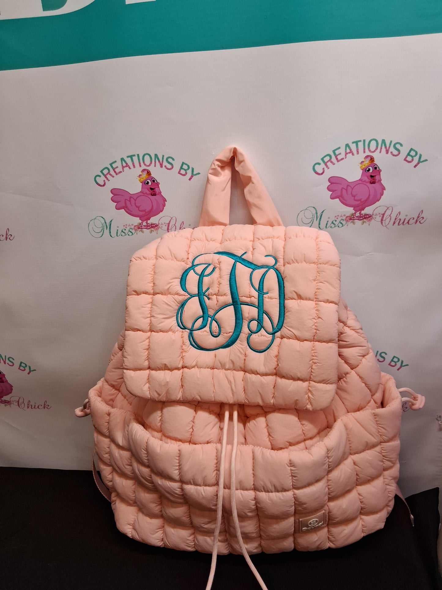 Embroidered Quilted Backpacks