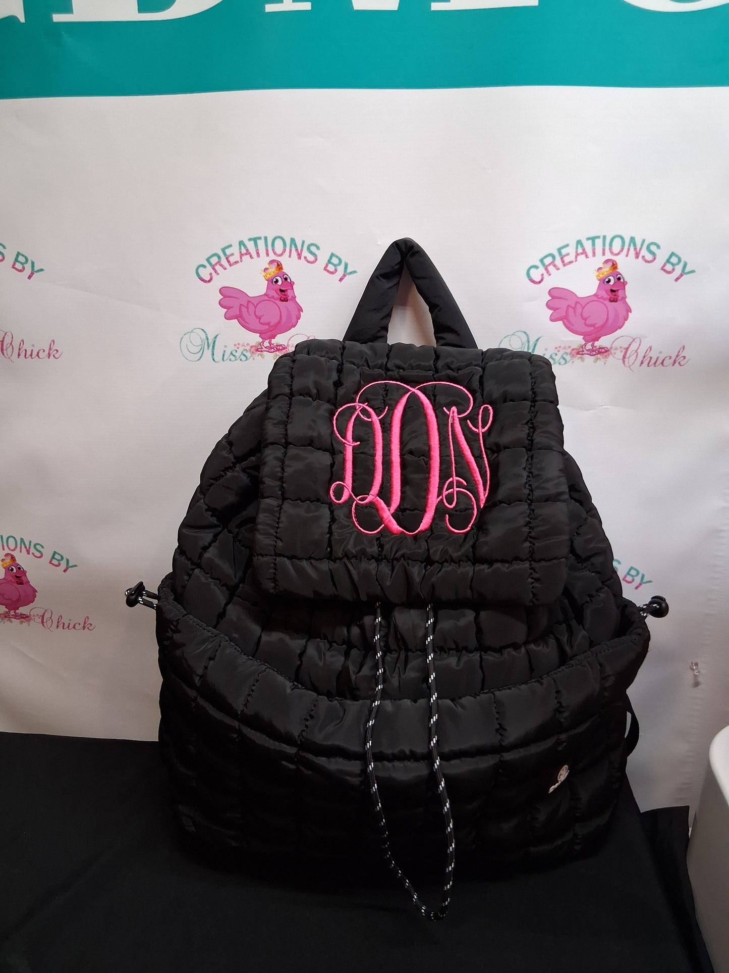 Embroidered Quilted Backpacks