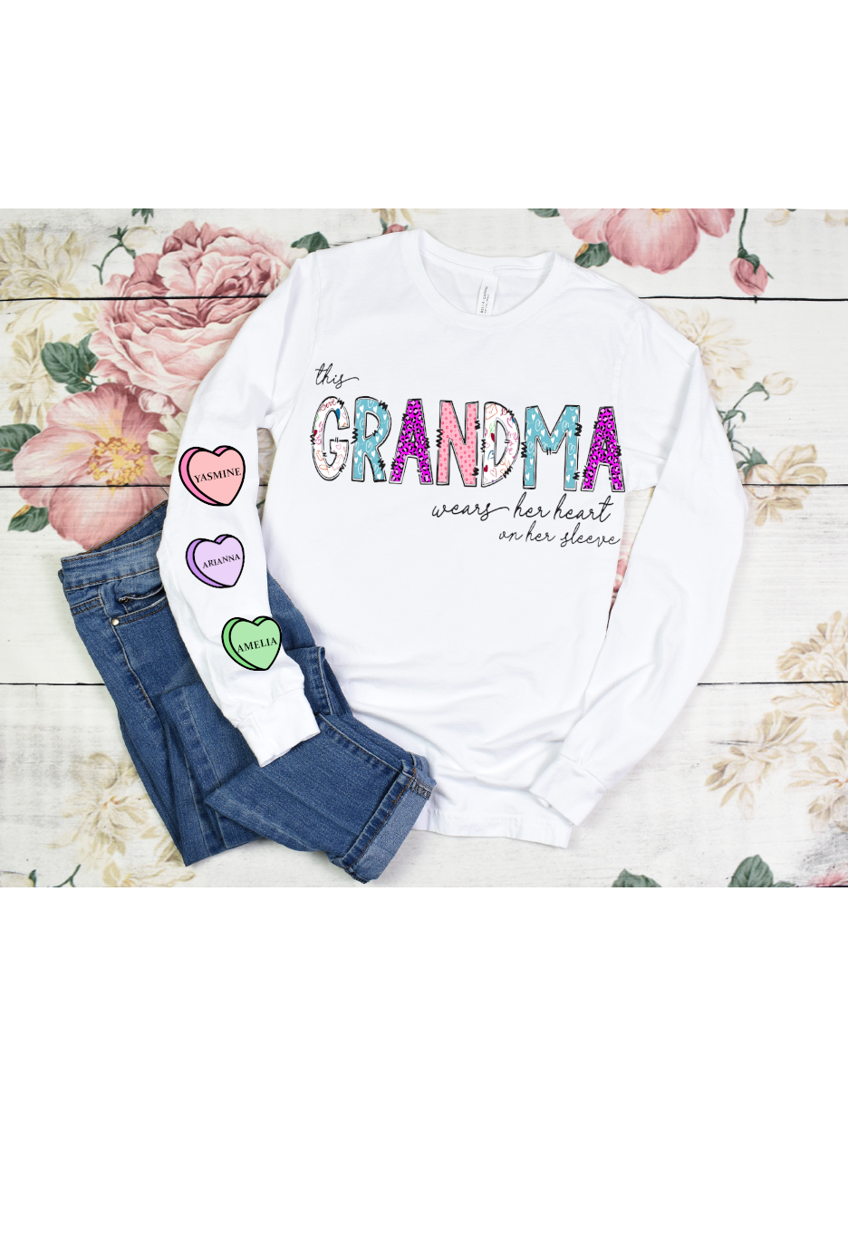 Grandma wears Hearts