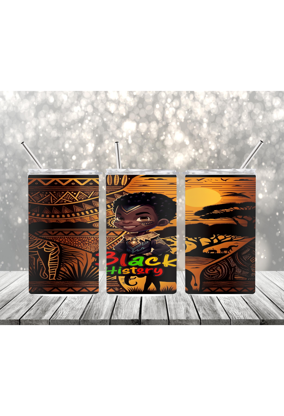 Black History Boy Tumbler-3