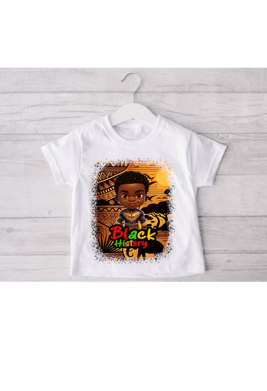 Black History Boy T-Shirt-1