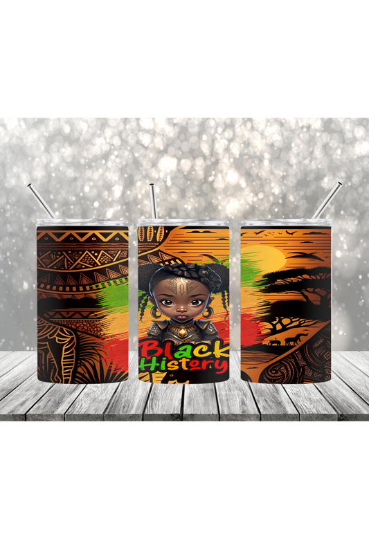 Black History Girl Tumbler-2