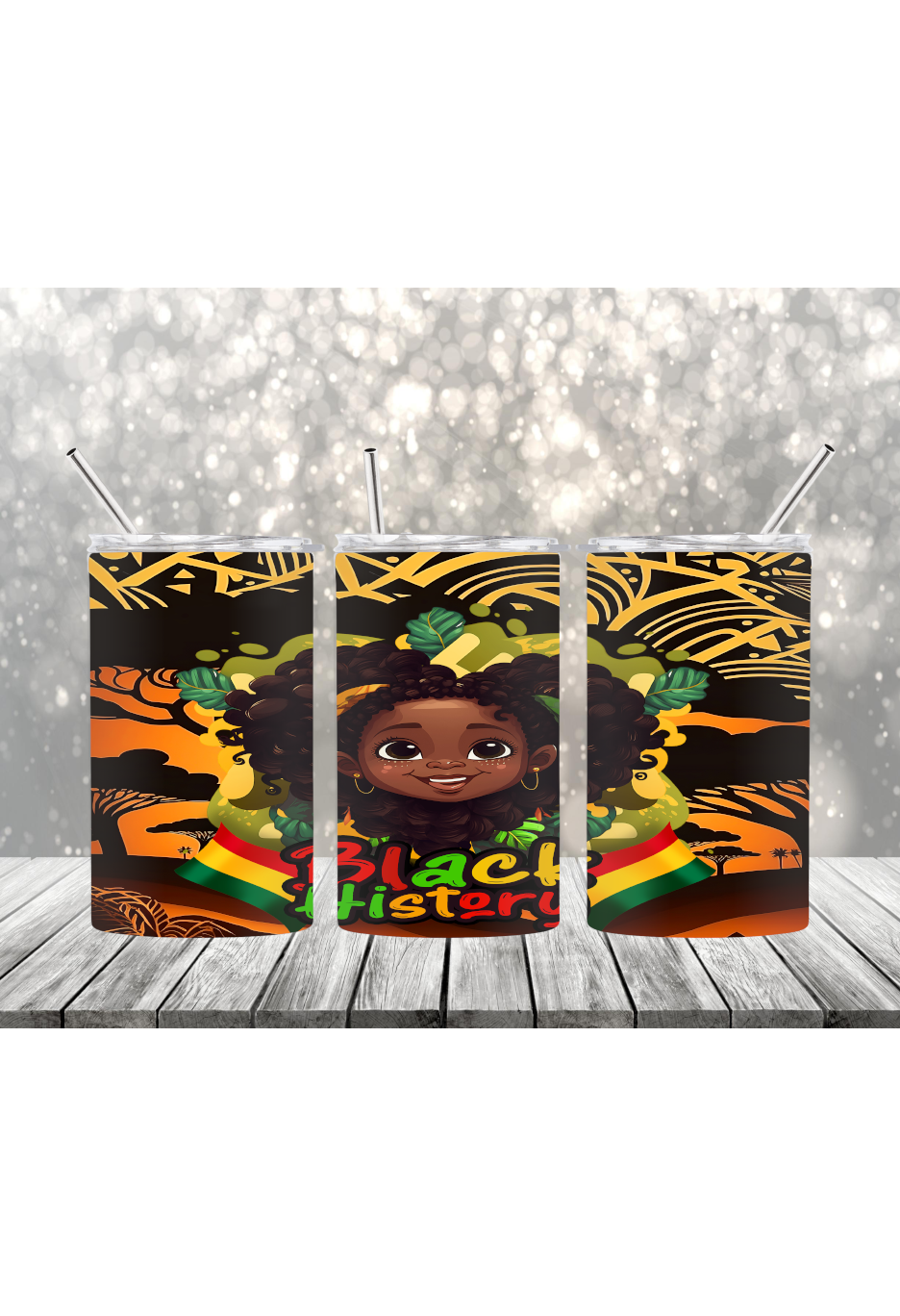 Black History Girl Tumbler-5