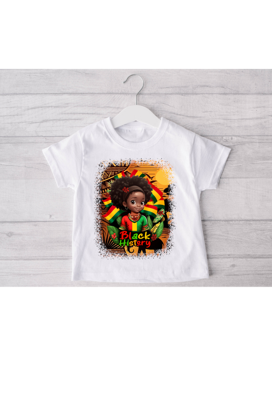 Black History Girl T-Shirt-3