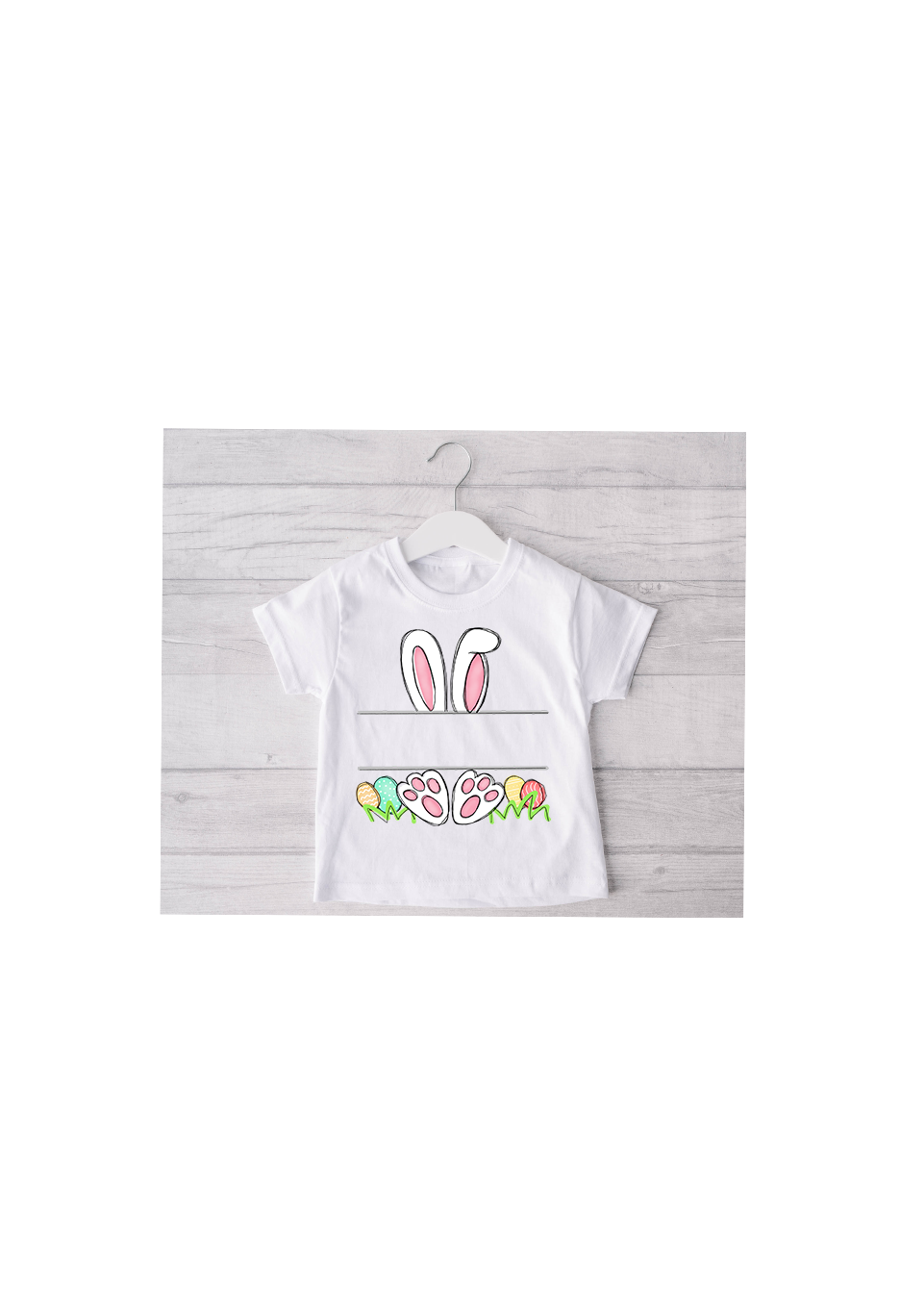 Split Monogram Easter Bunny